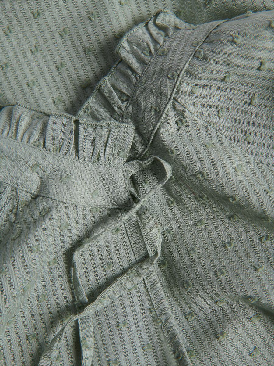 Mønstret pyjamassæt i to dele - mintgrøn - RESERVED - 6