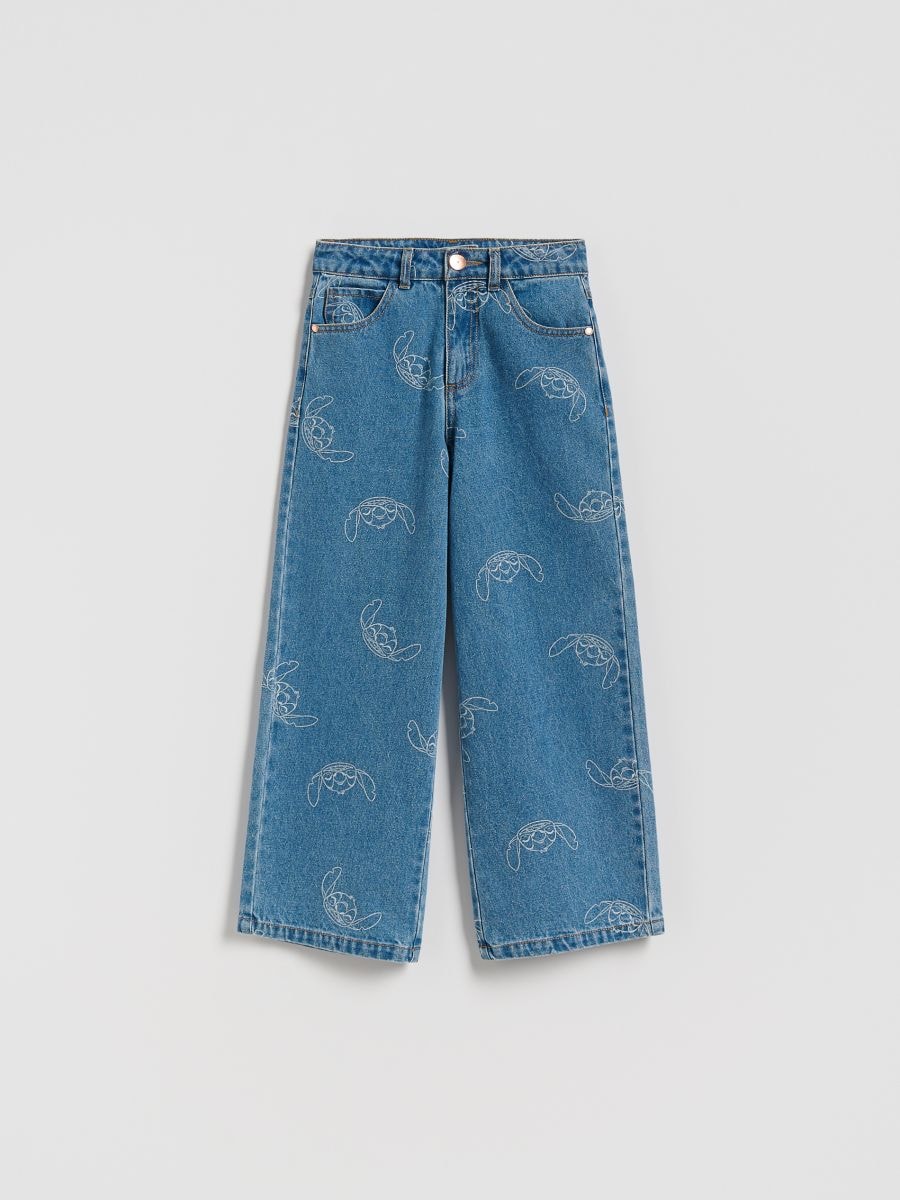 GIRLS` JEANS TROUSERS - modra - RESERVED