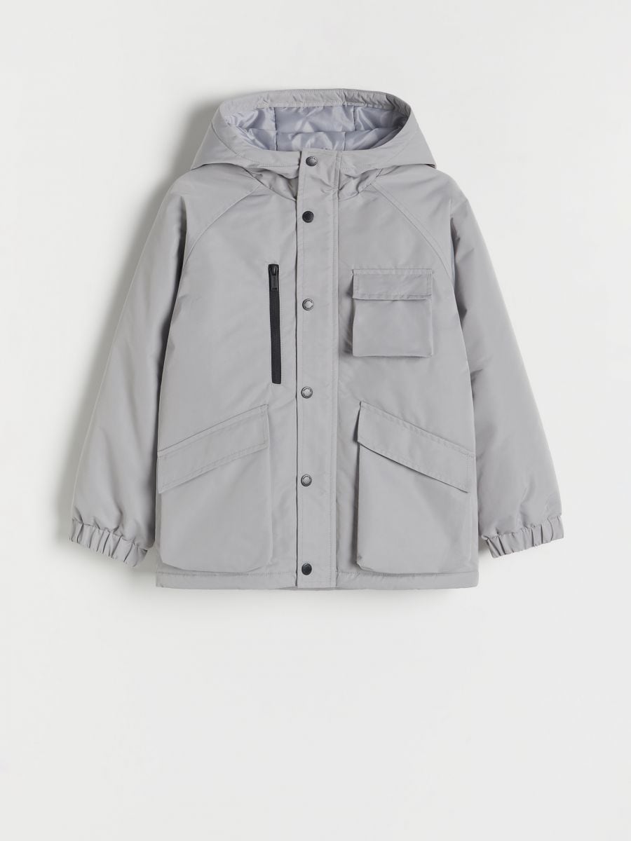 Oversize jacket - light grey - RESERVED