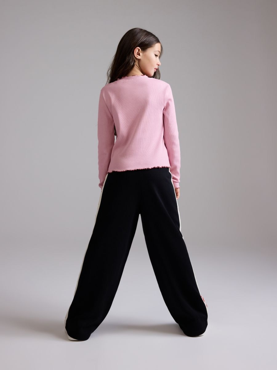 Trousers with side stripe - black - RESERVED - 5