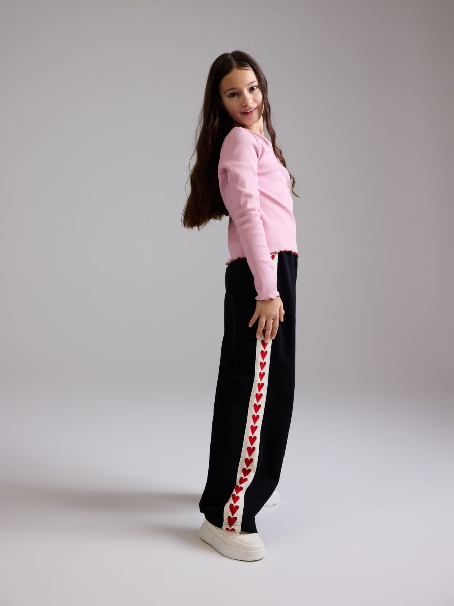 Trousers with side stripe - black - RESERVED - 6