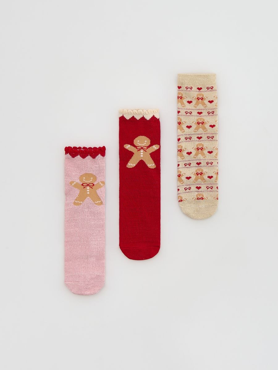 GIRLS` SOCKS MULTI - pisana - RESERVED