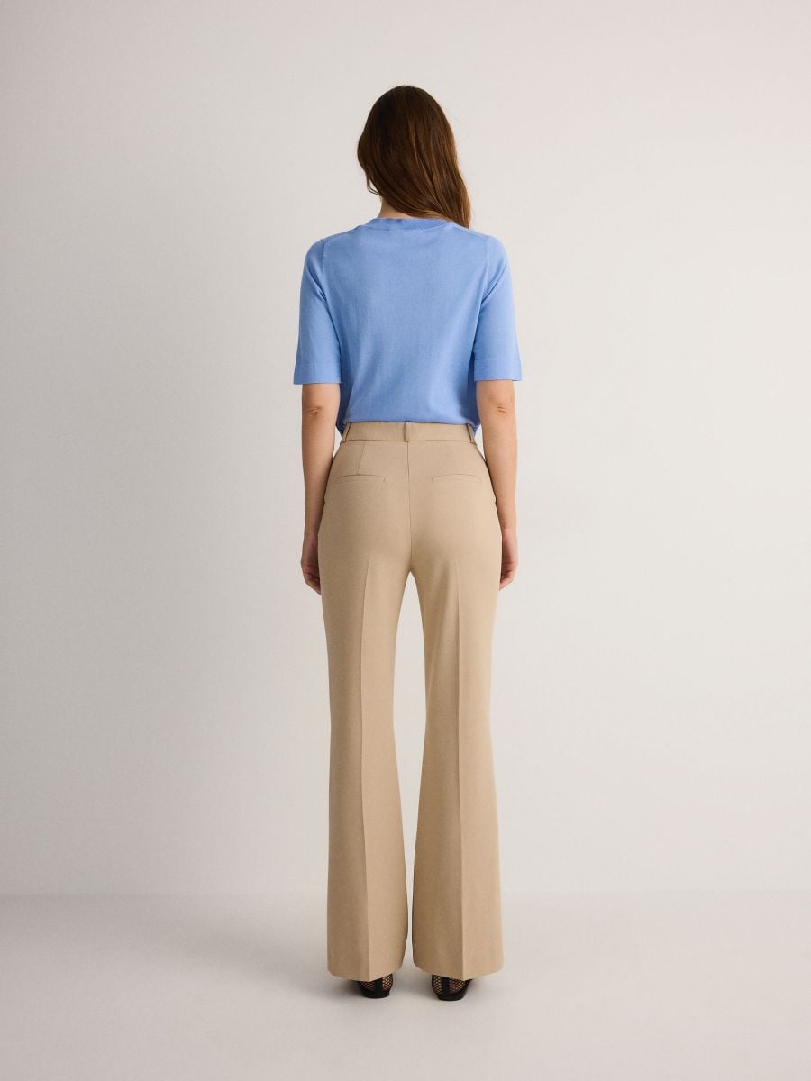 Flare trousers - beige - RESERVED - 2