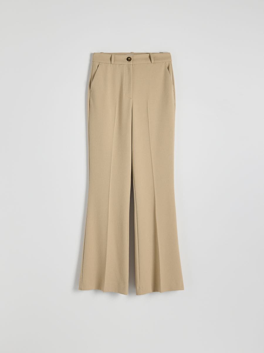 Flare trousers - beige - RESERVED - 5
