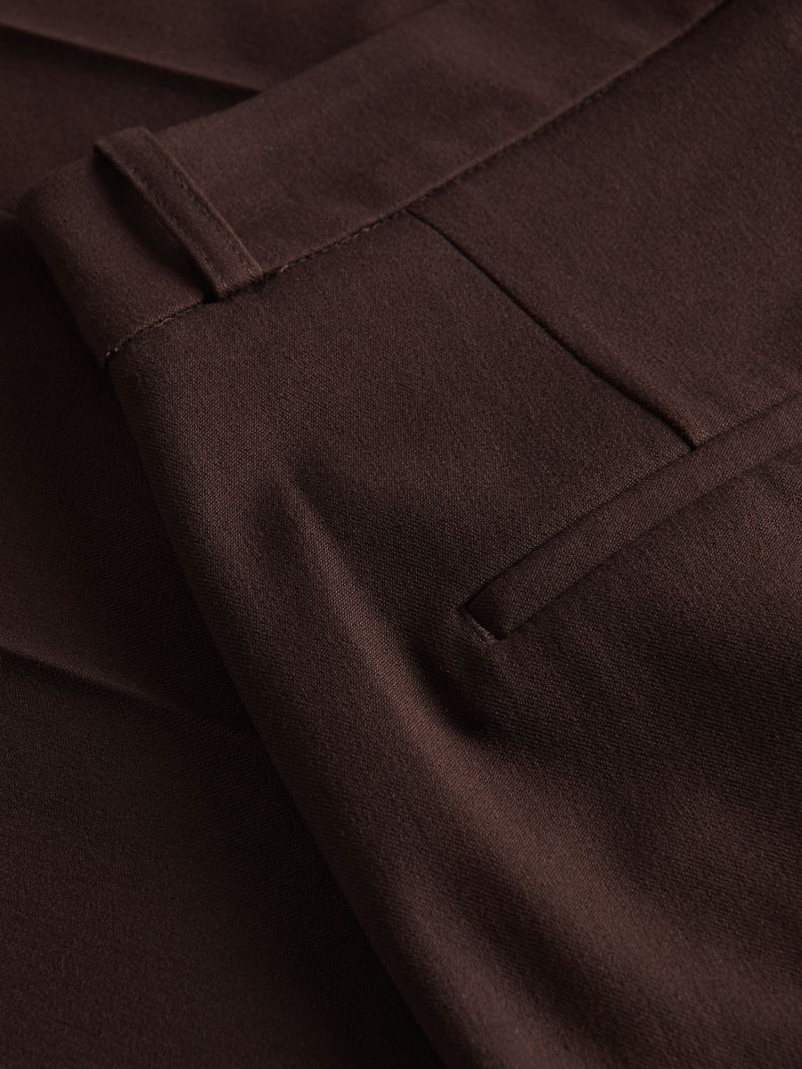Flare trousers - dark brown - RESERVED - 5