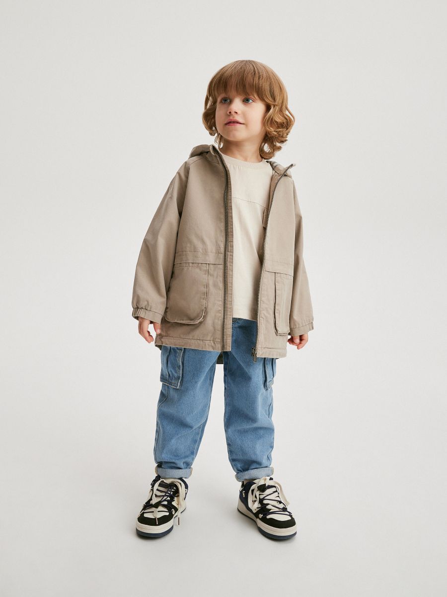 BABIES` OUTER JACKET - ΜΠΕΖ - RESERVED