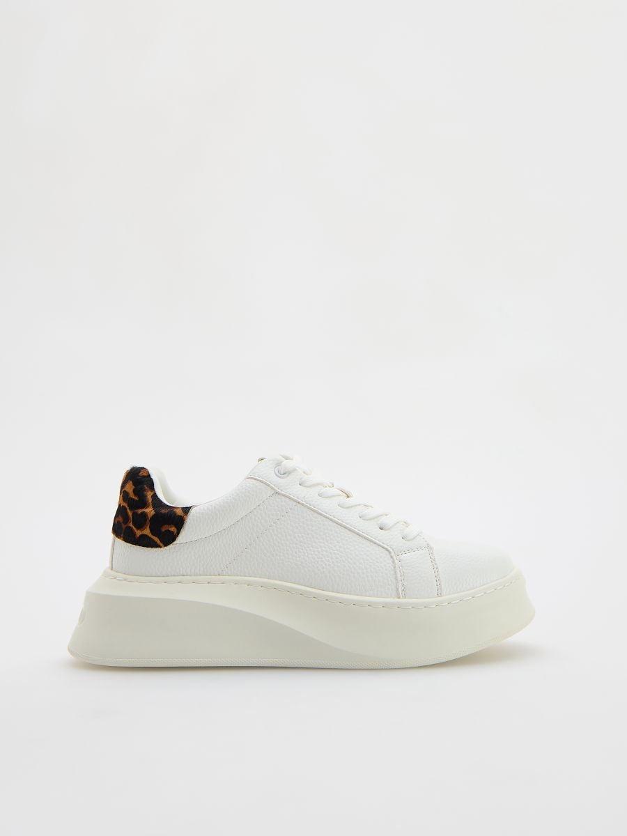 Animal motif sneakers - white - RESERVED