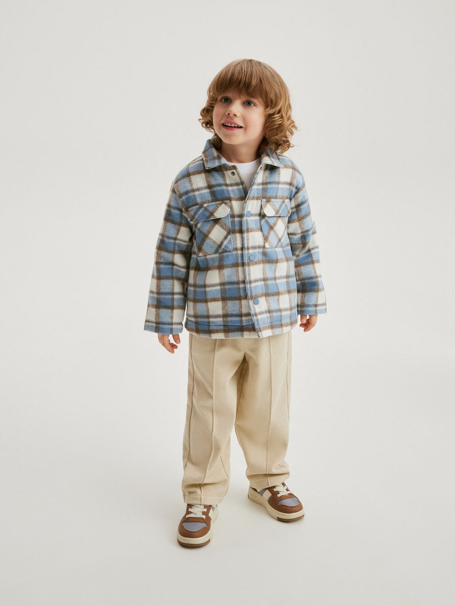 Check shacket - light blue - RESERVED - 5
