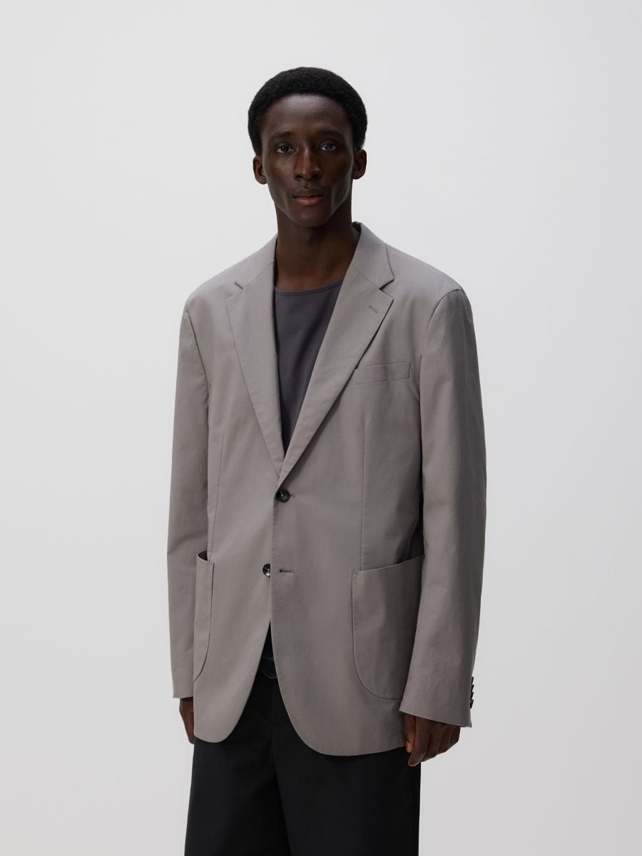 Regular fit blazer - light grey - RESERVED - 2