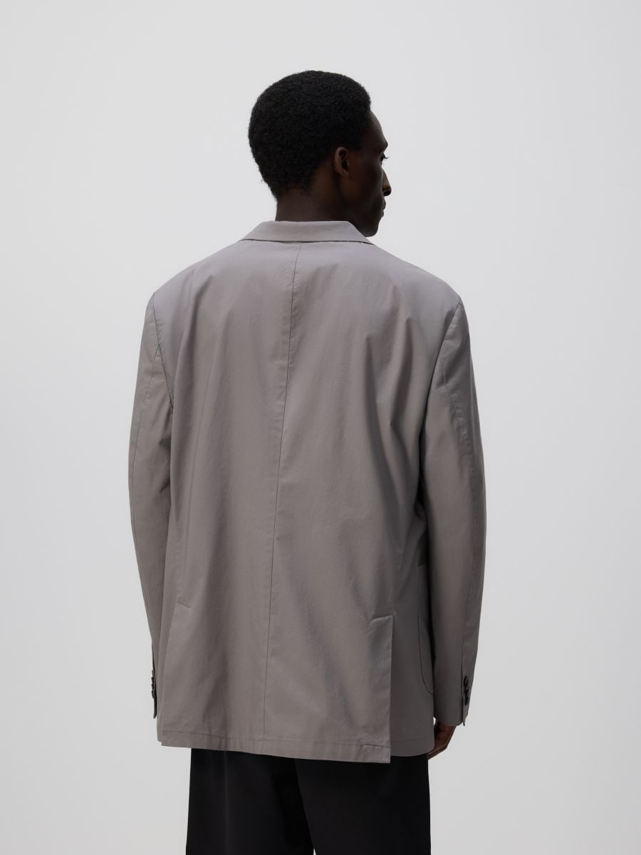 Regular fit blazer - light grey - RESERVED - 4