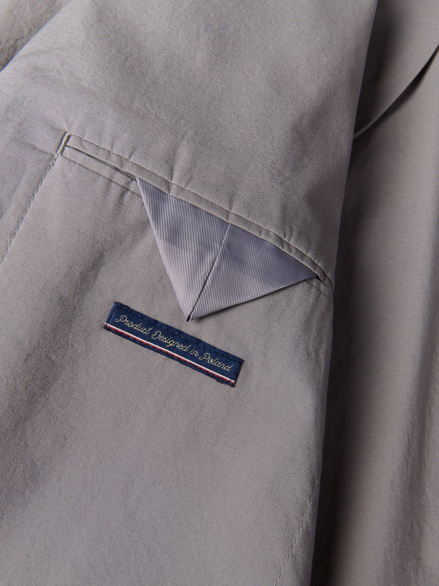 Regular fit blazer - light grey - RESERVED - 9