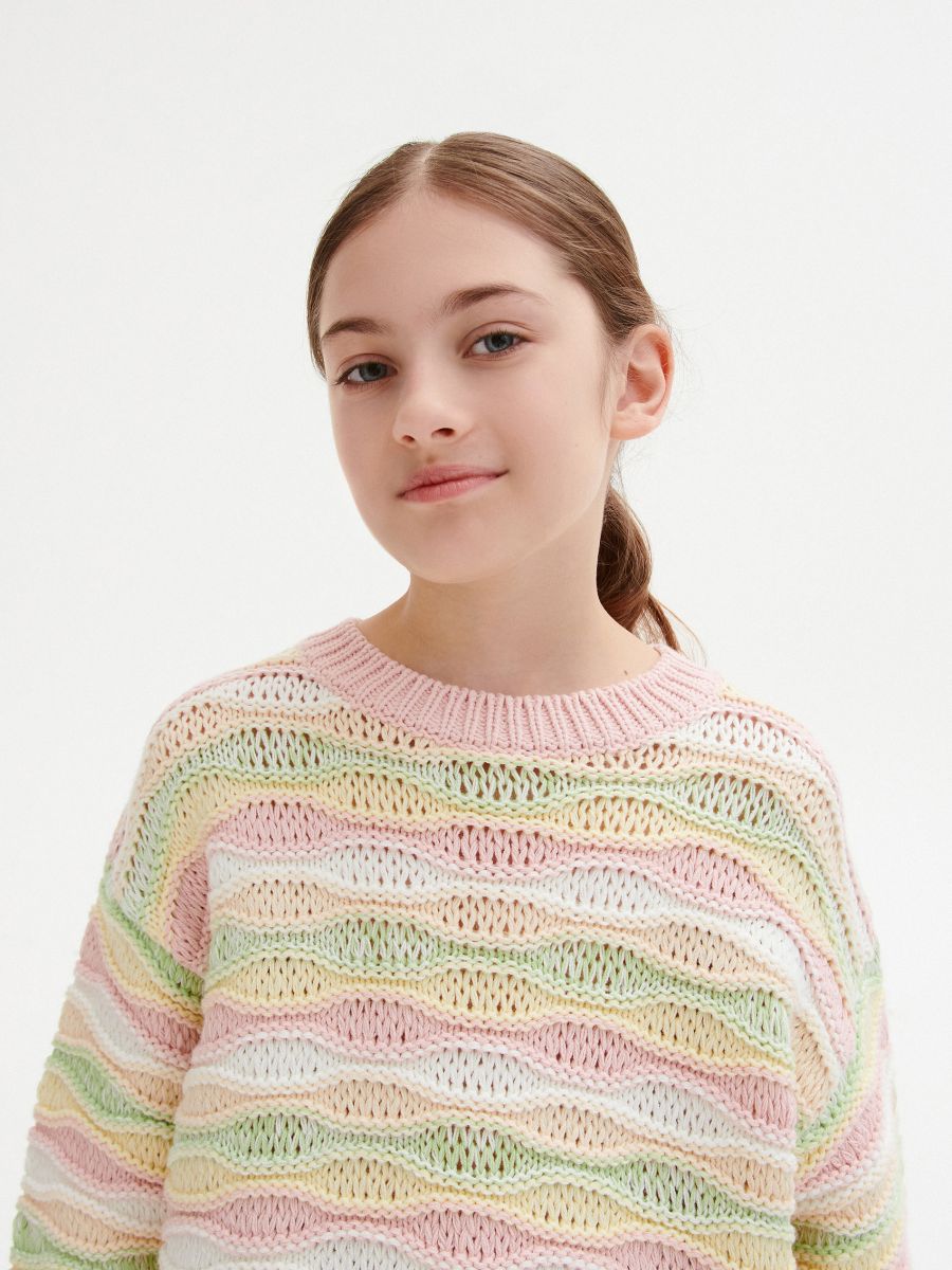 Patterned jumper - pastel pink - RESERVED - 4