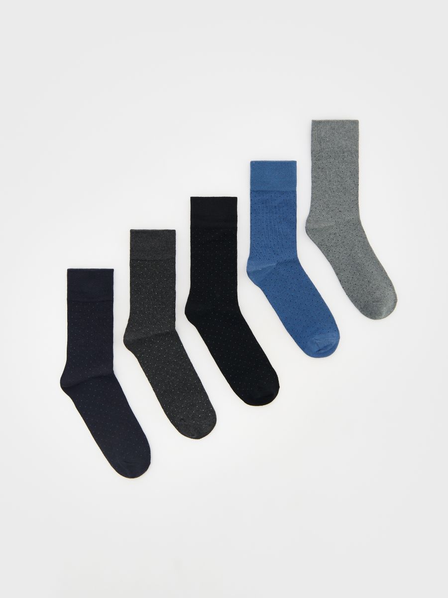 Lot de 5 paires de chaussettes - Marine - RESERVED