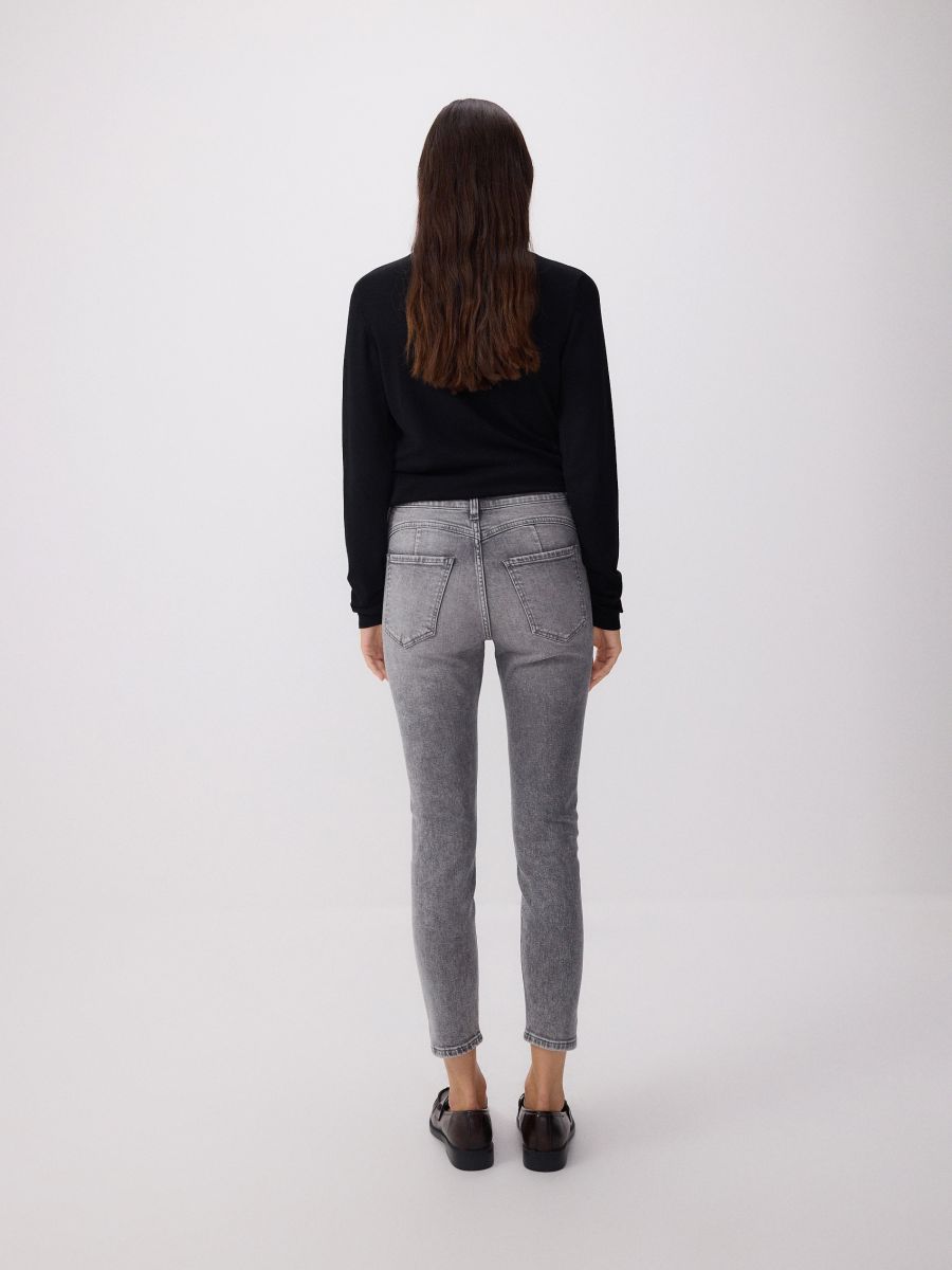 Slim push up teksapüksid - helehall - RESERVED - 4