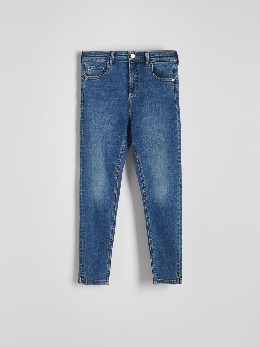 Jeansy slim push up Kolor granatowy - RESERVED - 8434B-59J