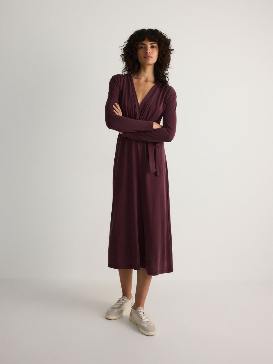 Maroon ladies dress best sale