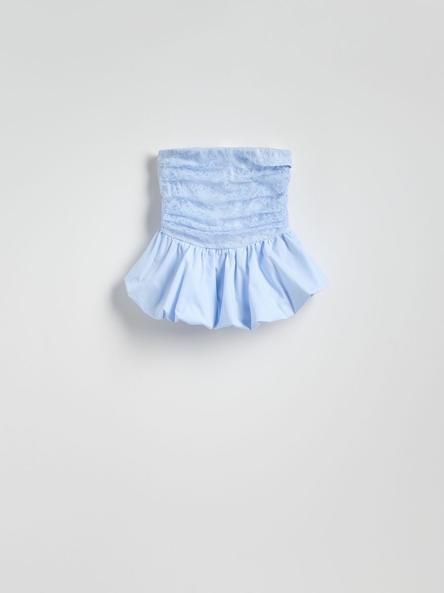 Bubble-style top - pale blue - RESERVED - 6