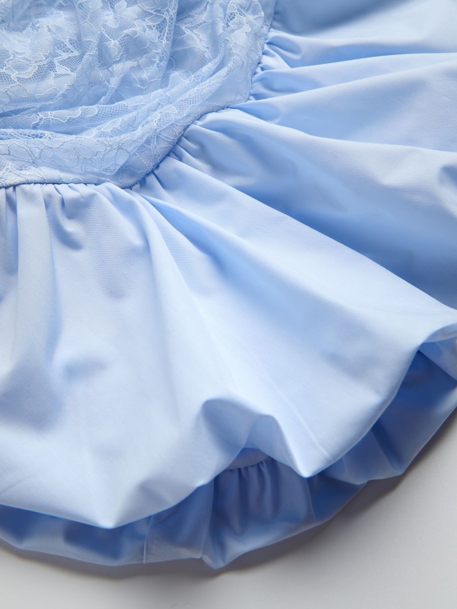 Bubble-style top - pale blue - RESERVED - 7