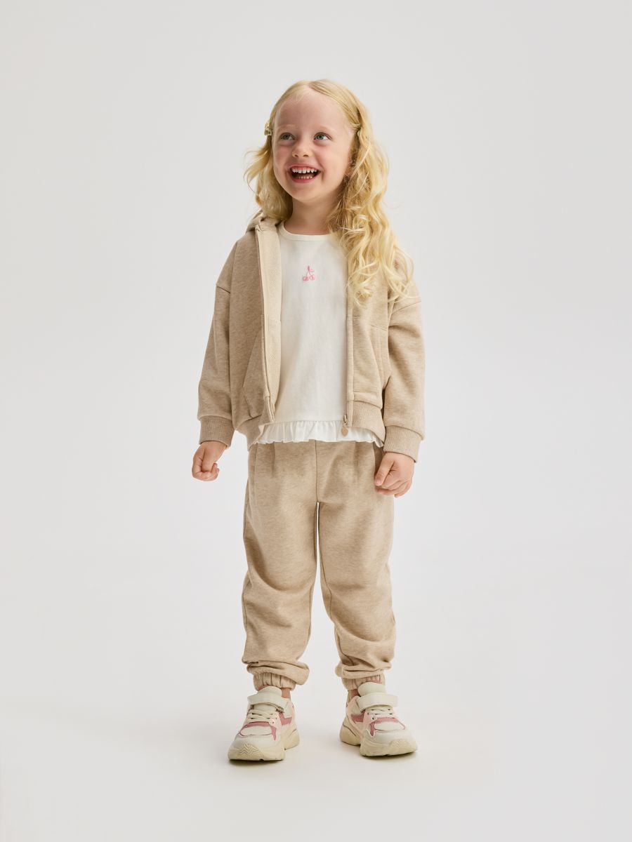 Pantaloni de trening - bej - RESERVED