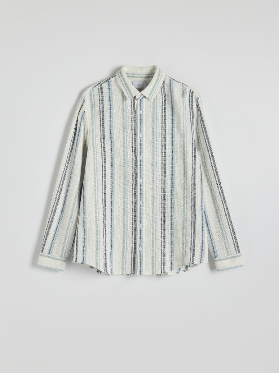 Chemise en coton regular fit - Multicolore - RESERVED - 6