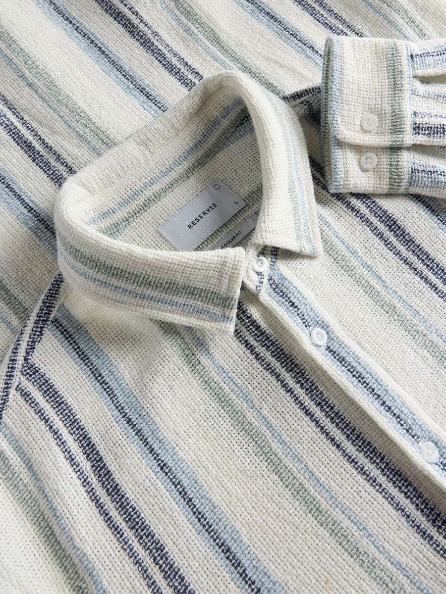 Chemise en coton regular fit - Multicolore - RESERVED - 7