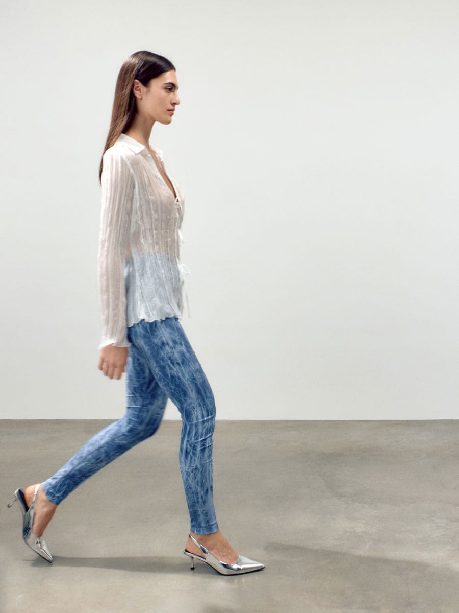 Legging tie dye - indigo - RESERVED