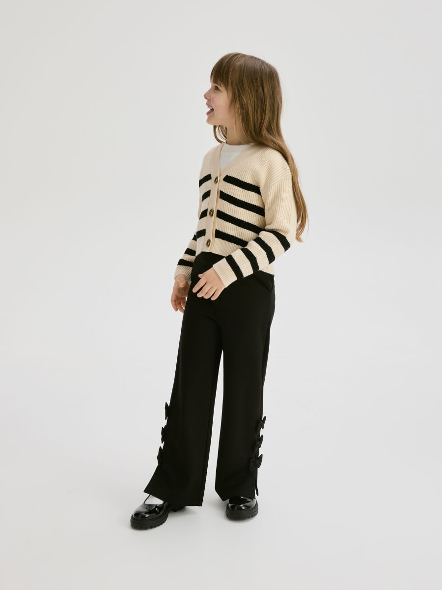 GIRLS` TROUSERS - SVART - RESERVED