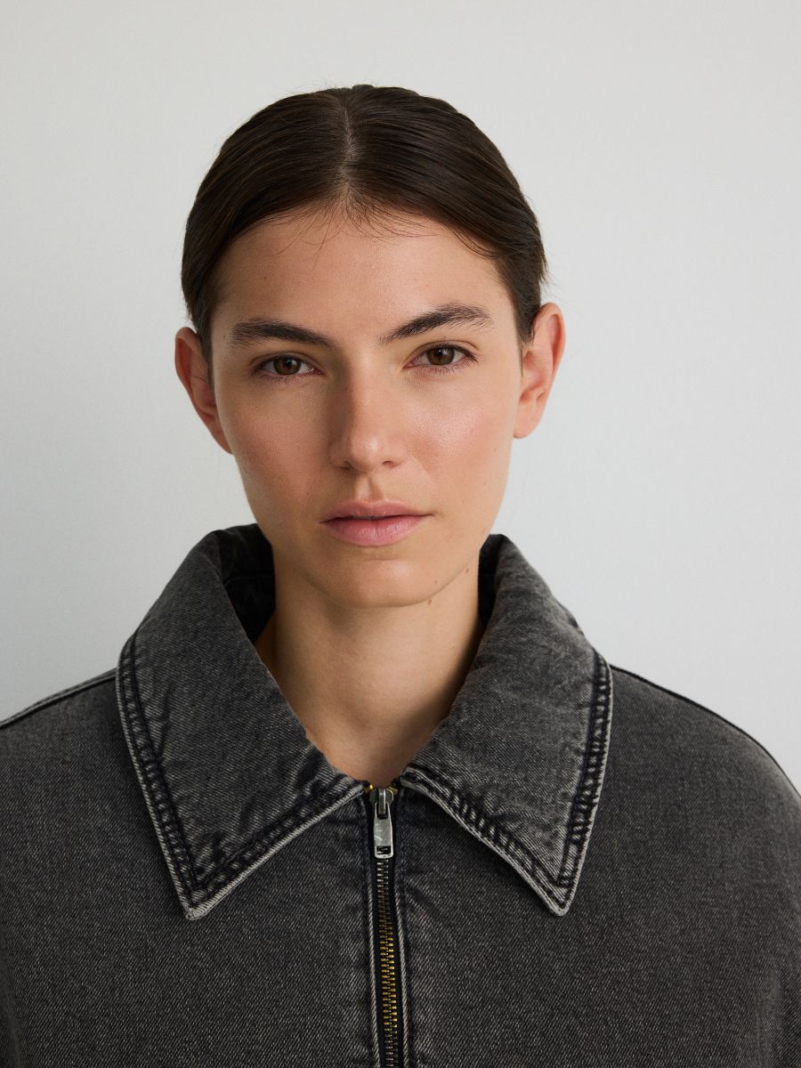 LADIES` JACKET - sivo  - RESERVED - 4
