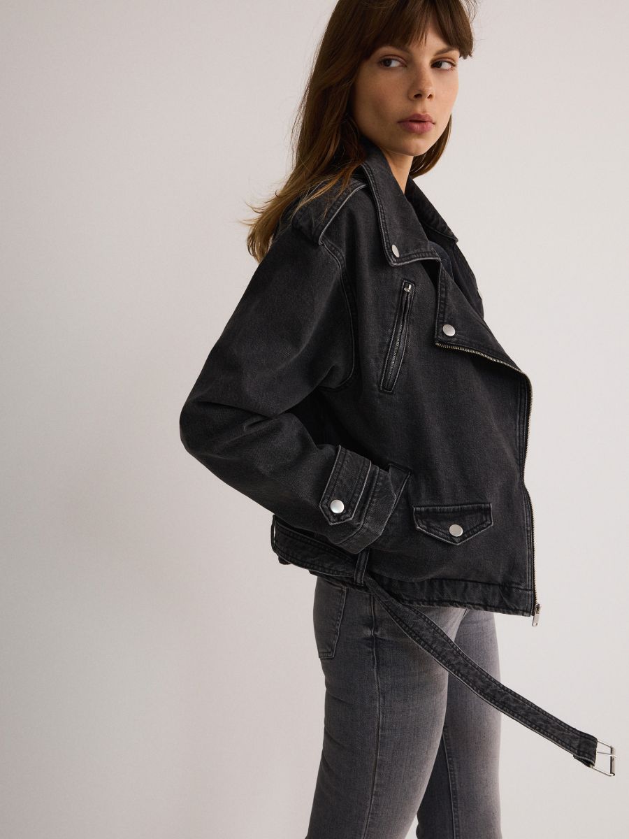 LADIES` JACKET & BELT - gris - RESERVED