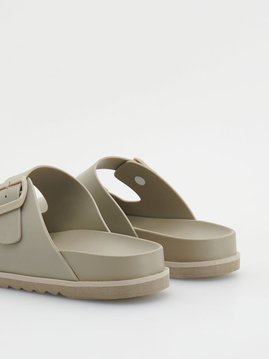 Plain sliders - beige - RESERVED - 3