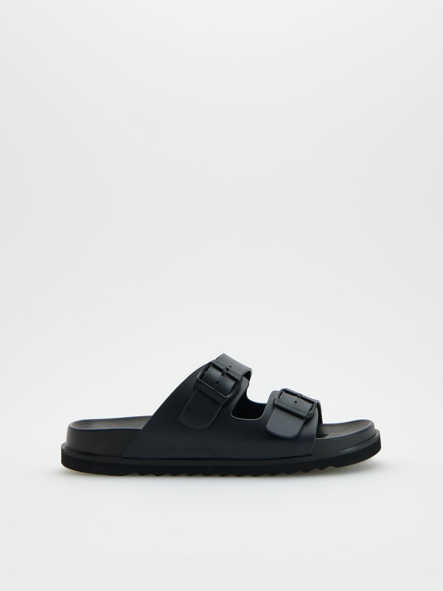 Plain sliders - black - RESERVED - 2
