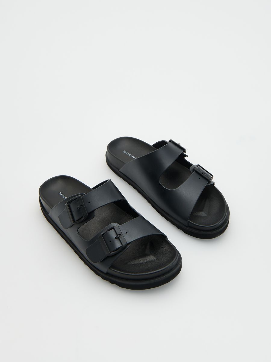 Plain sliders - black - RESERVED - 3