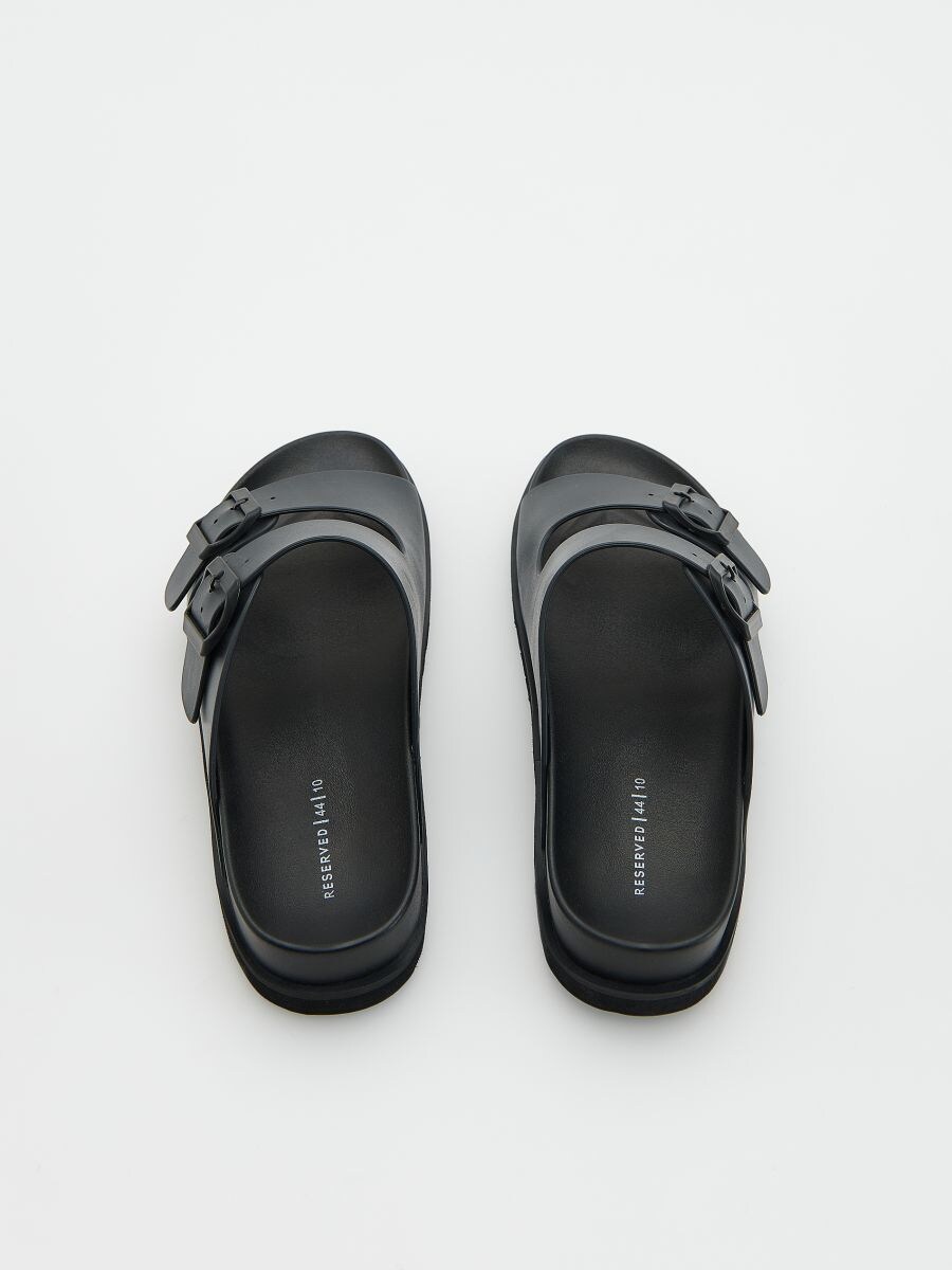 Plain sliders - black - RESERVED - 5