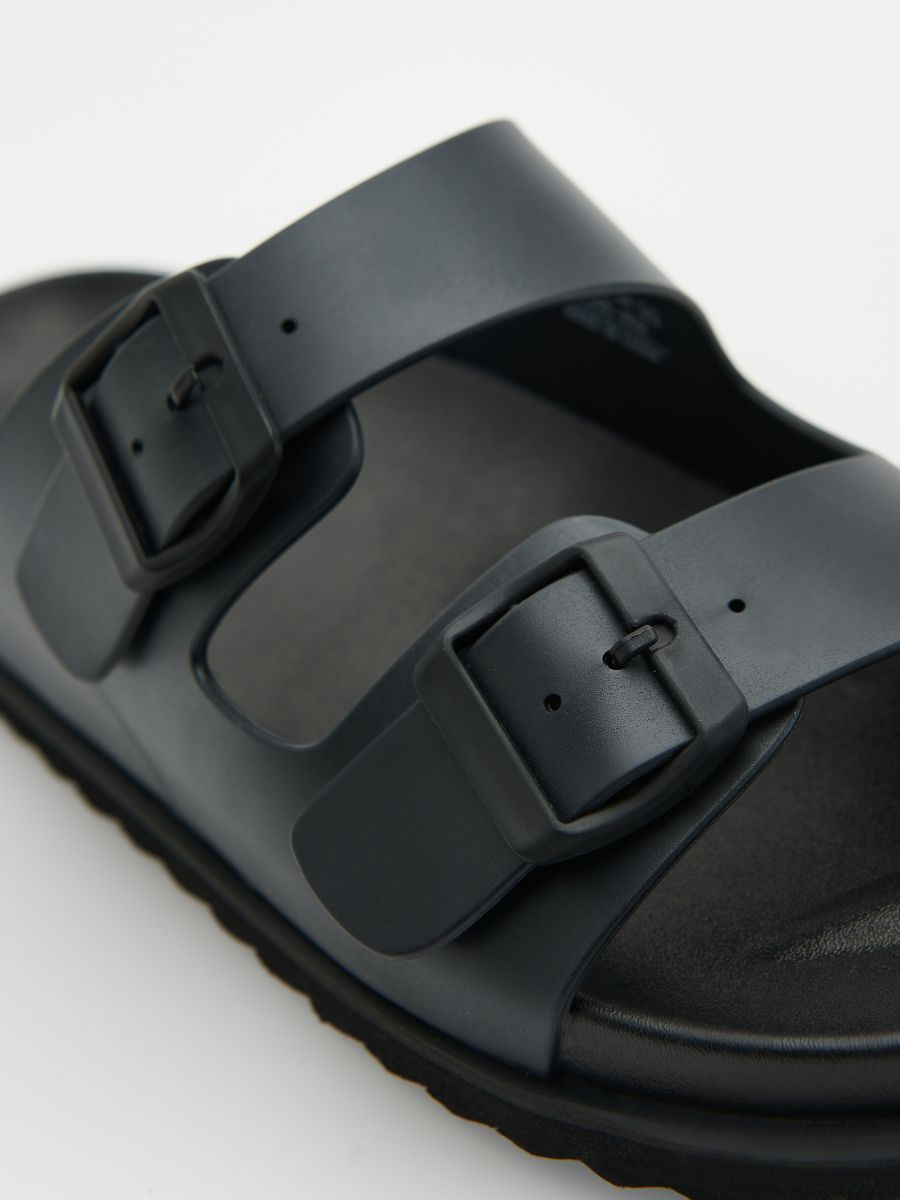 Plain sliders - black - RESERVED - 4