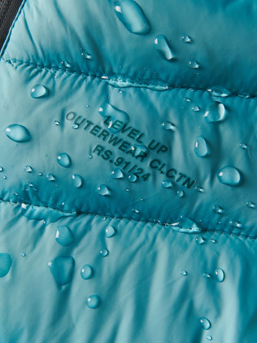 Steppjacke - blaugrün - RESERVED - 5