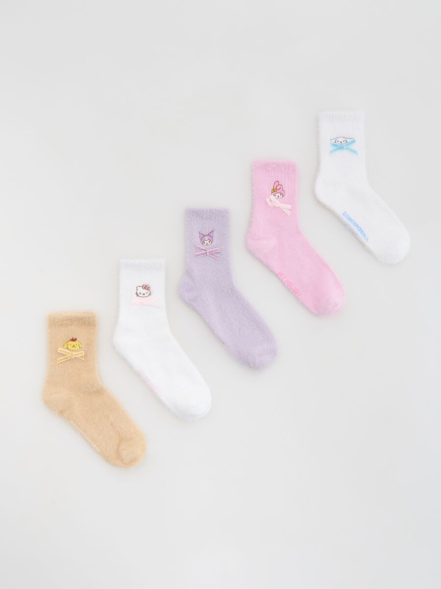 Pakovanje od 5 pari čarapa s visokim sadržajem pamuka Hello Kitty - šareno - RESERVED
