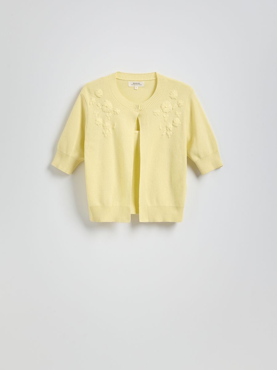 Sweater with knit top - light yellow - RESERVED - 5