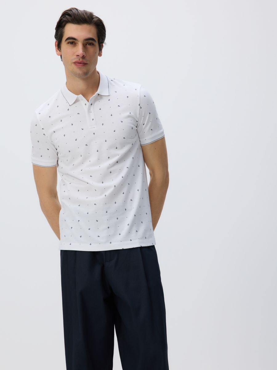Polosärk regular fit - valge - RESERVED - 2