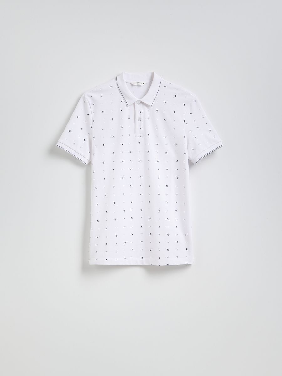 Polosärk regular fit - valge - RESERVED - 5