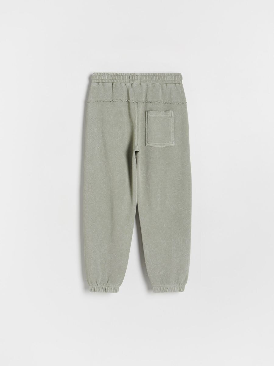 Pantalon jogger effet délavé - beige - RESERVED - 2