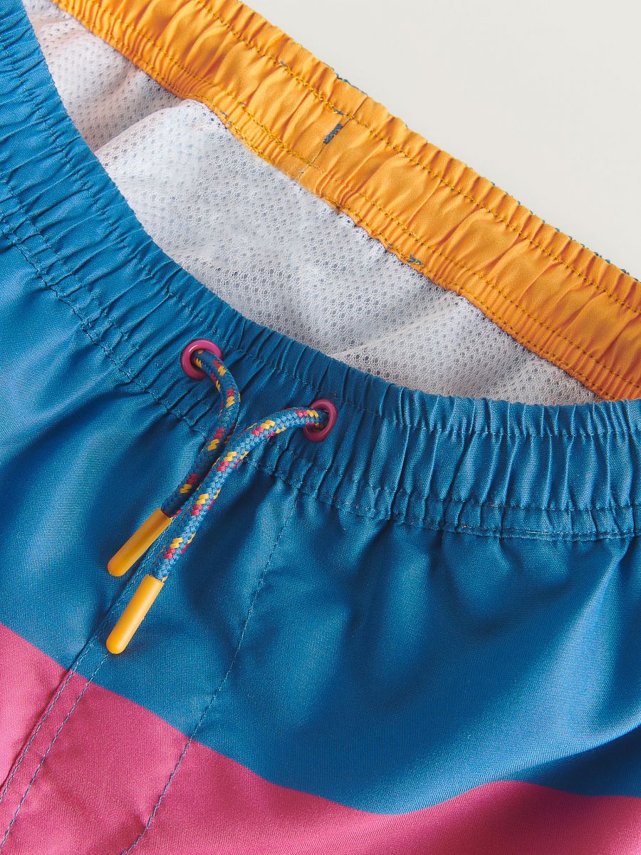 Swim shorts with patch - turquoise - RESERVED - 3