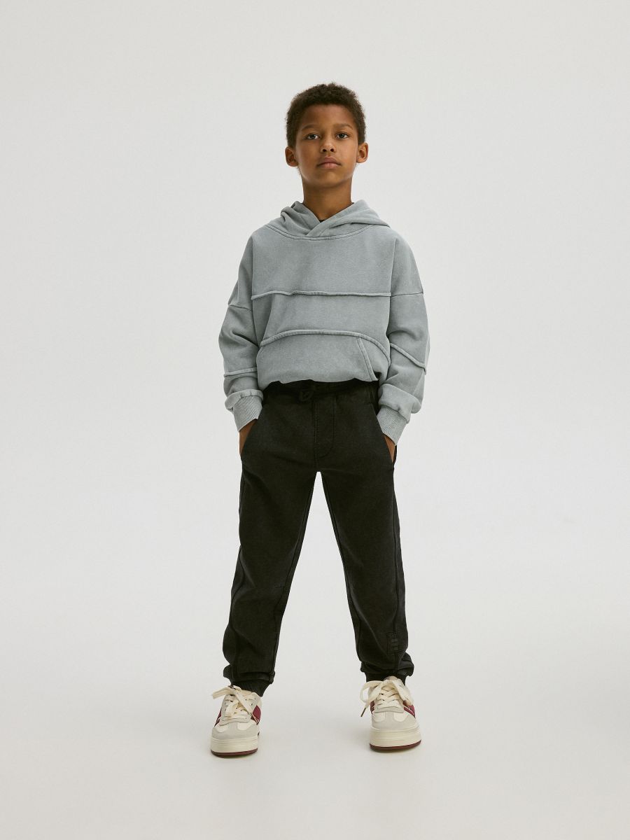 Jogger pantalone ispranog izgleda - crno - RESERVED - 8