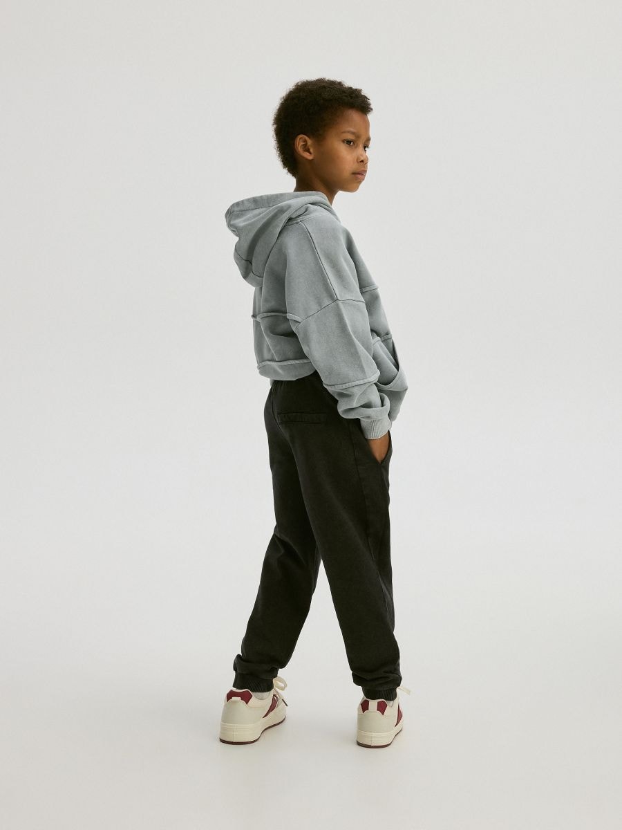 Jogger pantalone ispranog izgleda - crno - RESERVED - 9