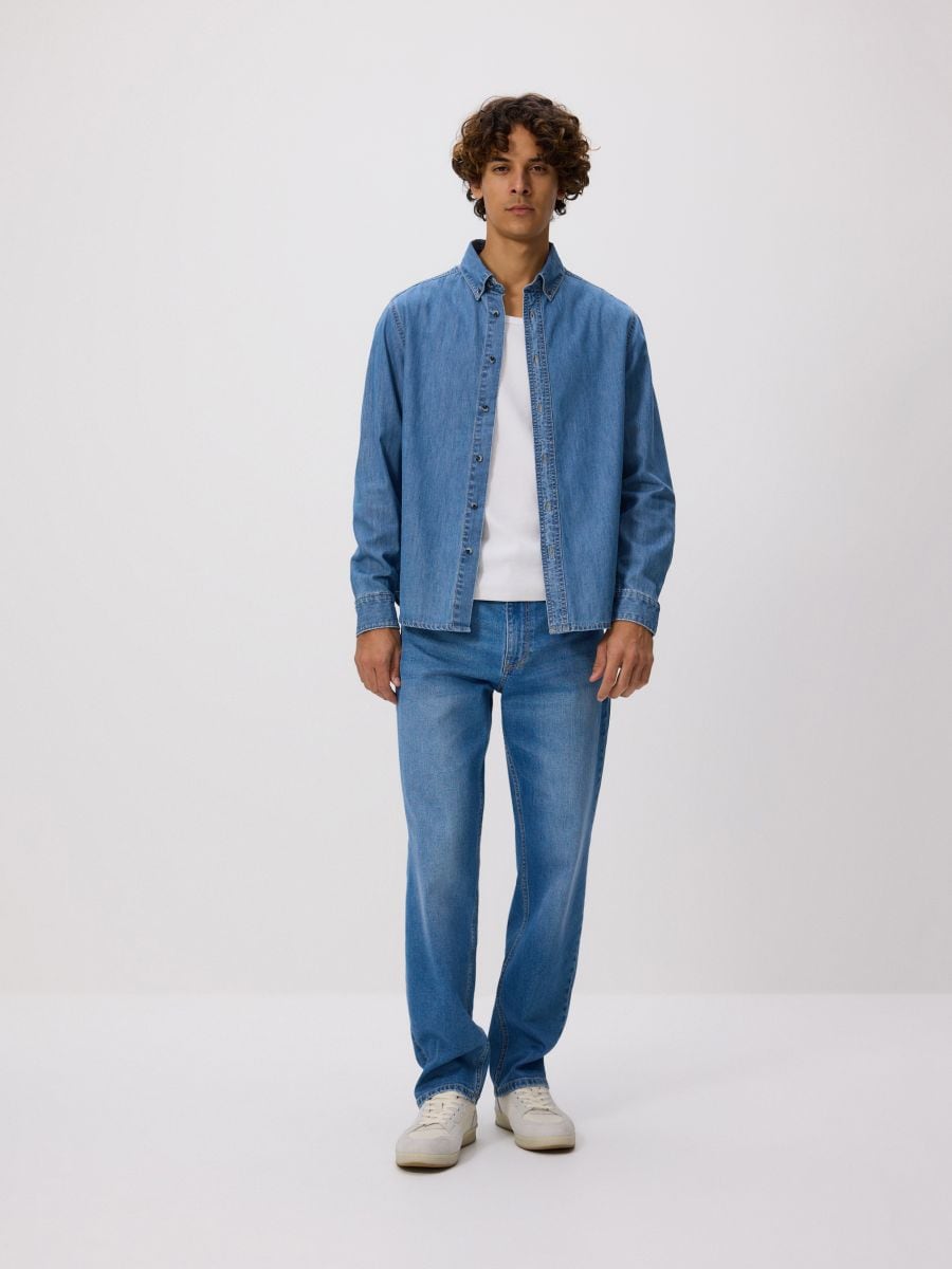 Regular fit denim shirt - blue jeans - RESERVED
