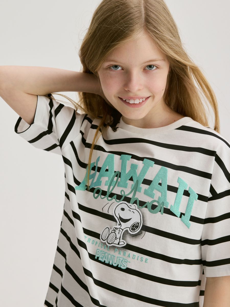 T-shirt with Snoopy print - multicolor - RESERVED - 2