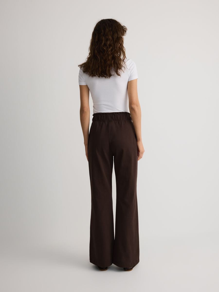 Flared sweatpants - brown - RESERVED - 5
