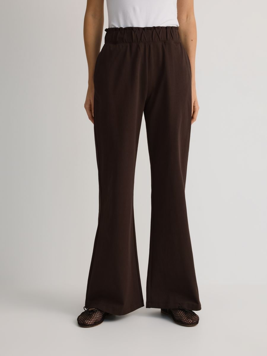 Flared sweatpants - brown - RESERVED - 2