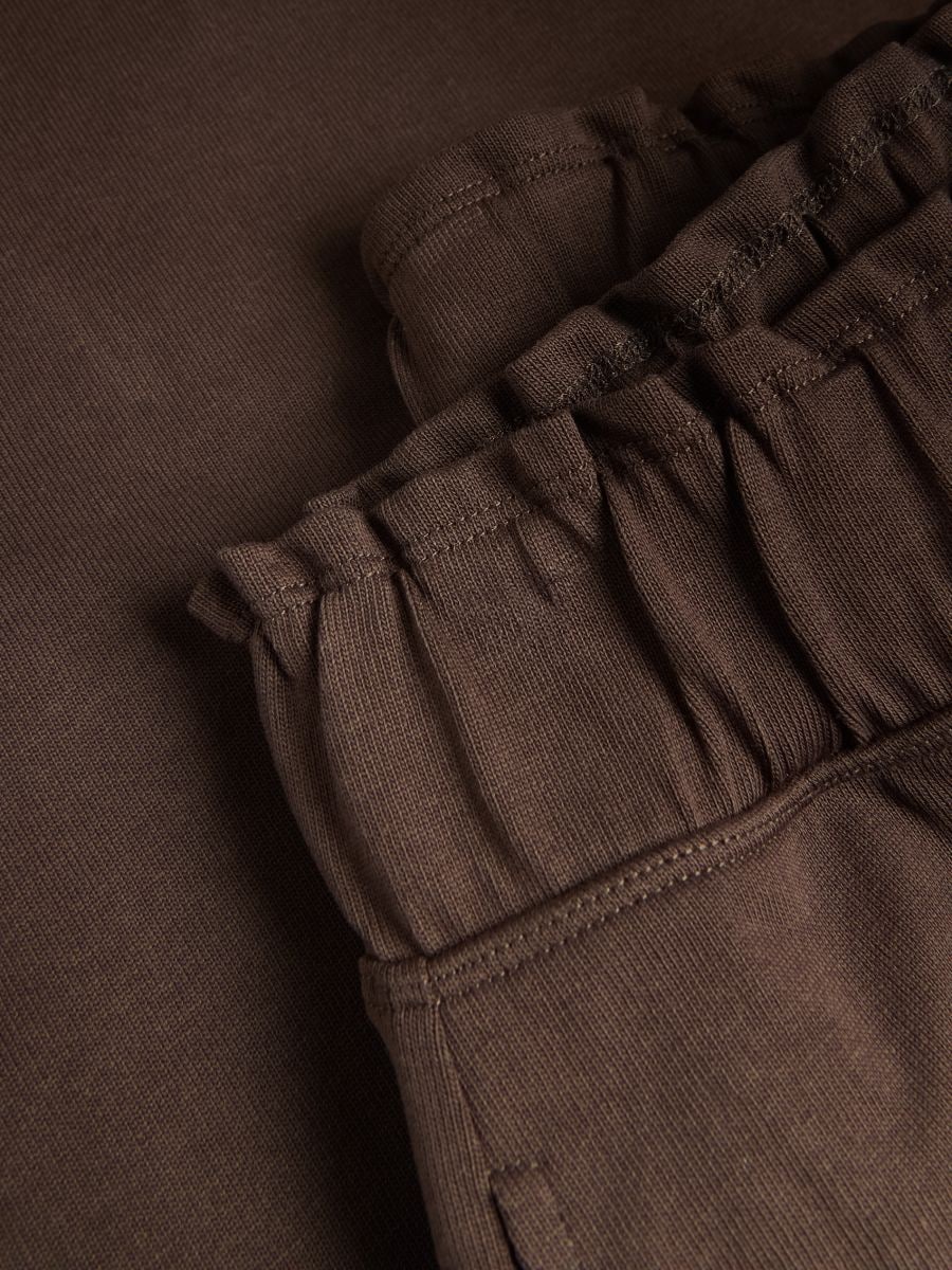 Flared sweatpants - brown - RESERVED - 7