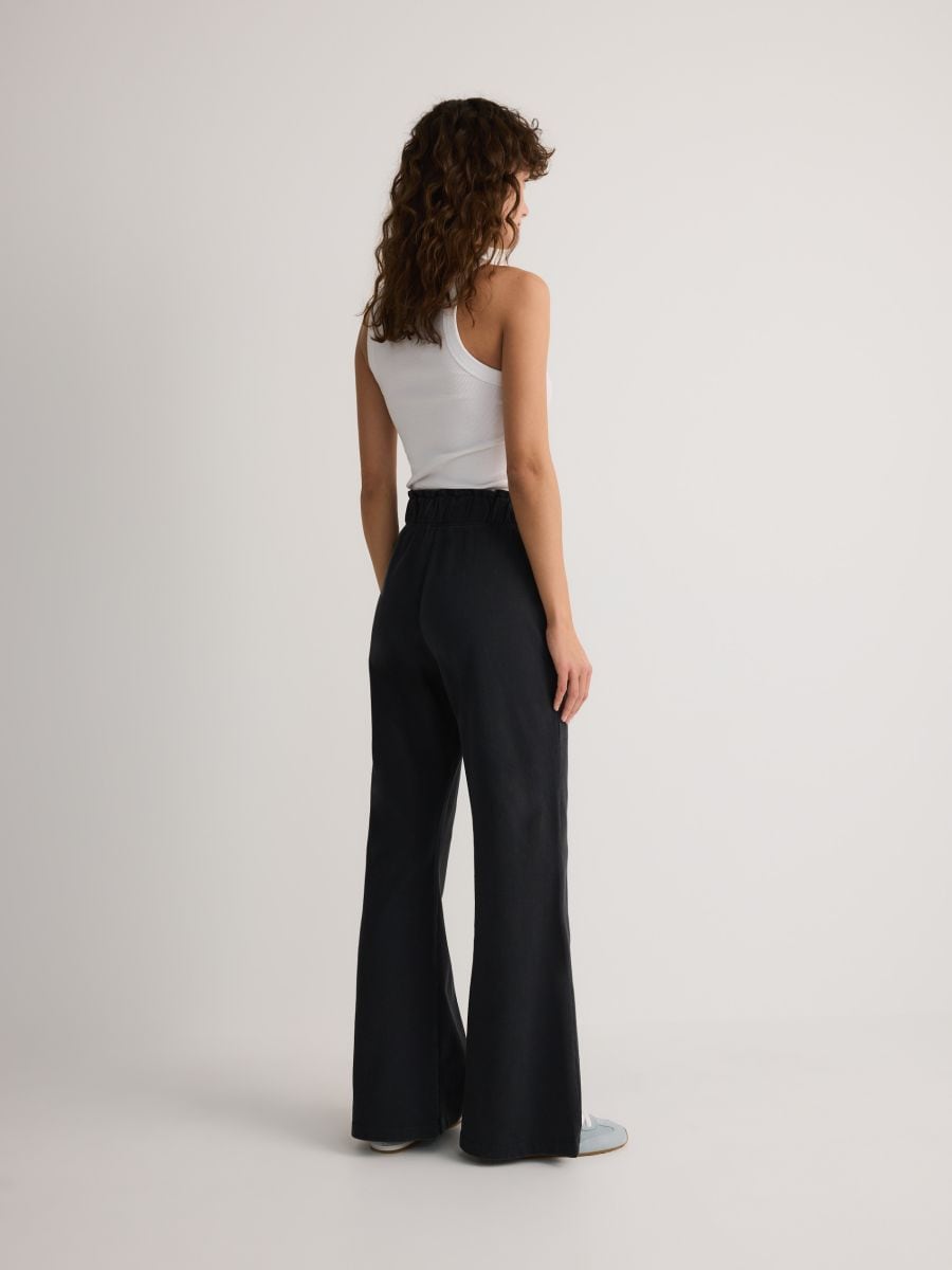 Flared sweatpants - dark grey - RESERVED - 2