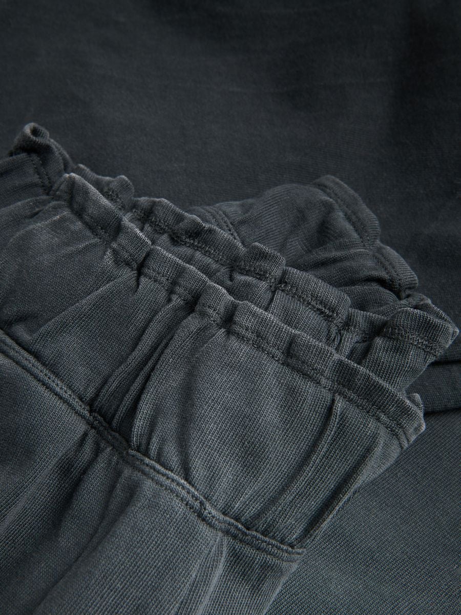 Flared sweatpants - dark grey - RESERVED - 6